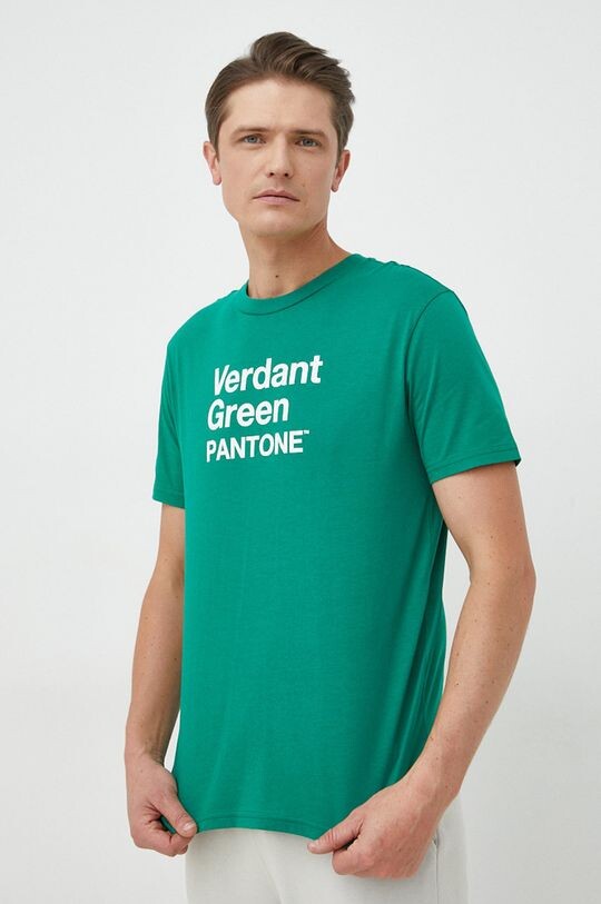

Хлопковая футболка United Colors of Benetton, зеленый