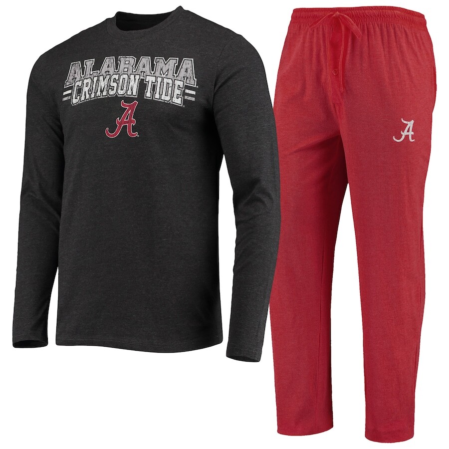 

Пижамный комплект Concepts Sport Alabama Crimson Tide, угольный