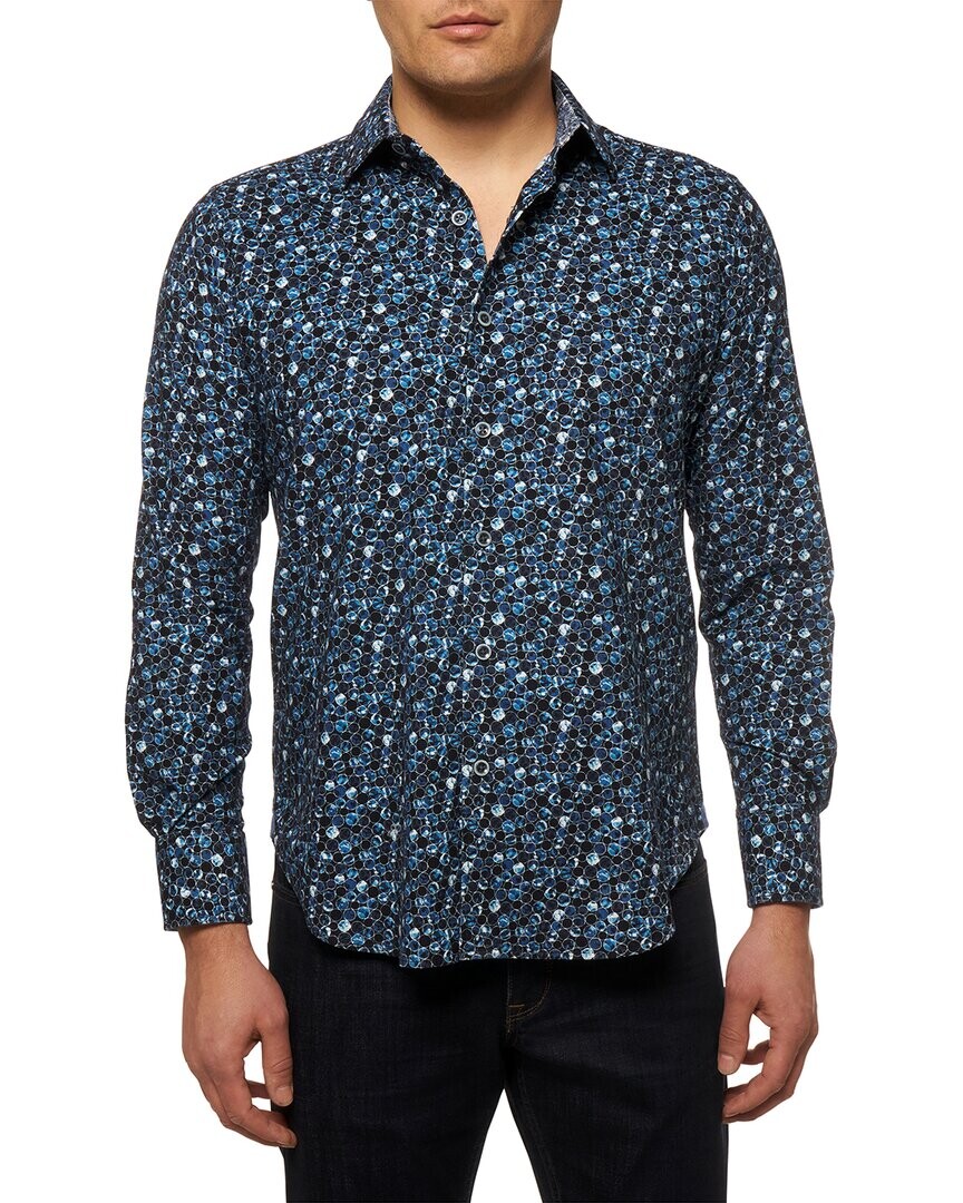 

Тканая рубашка Robert Graham Stargazer, синий