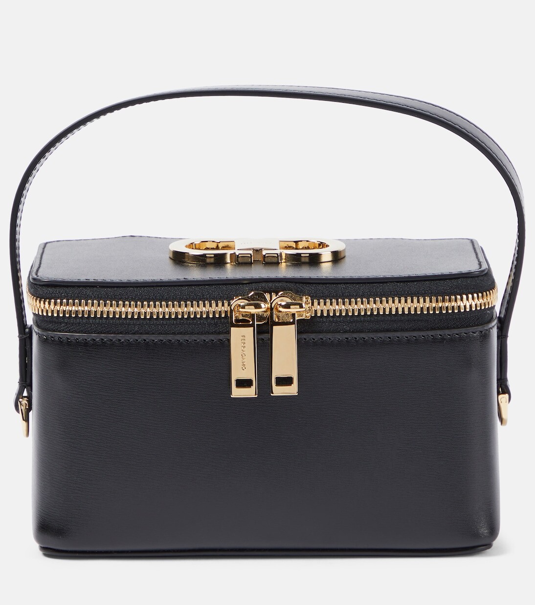 

Кожаная косметичка gancini Ferragamo, красный