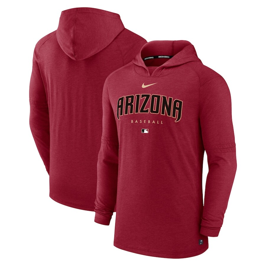 

Пуловер с капюшоном Nike Arizona Diamondbacks, красный
