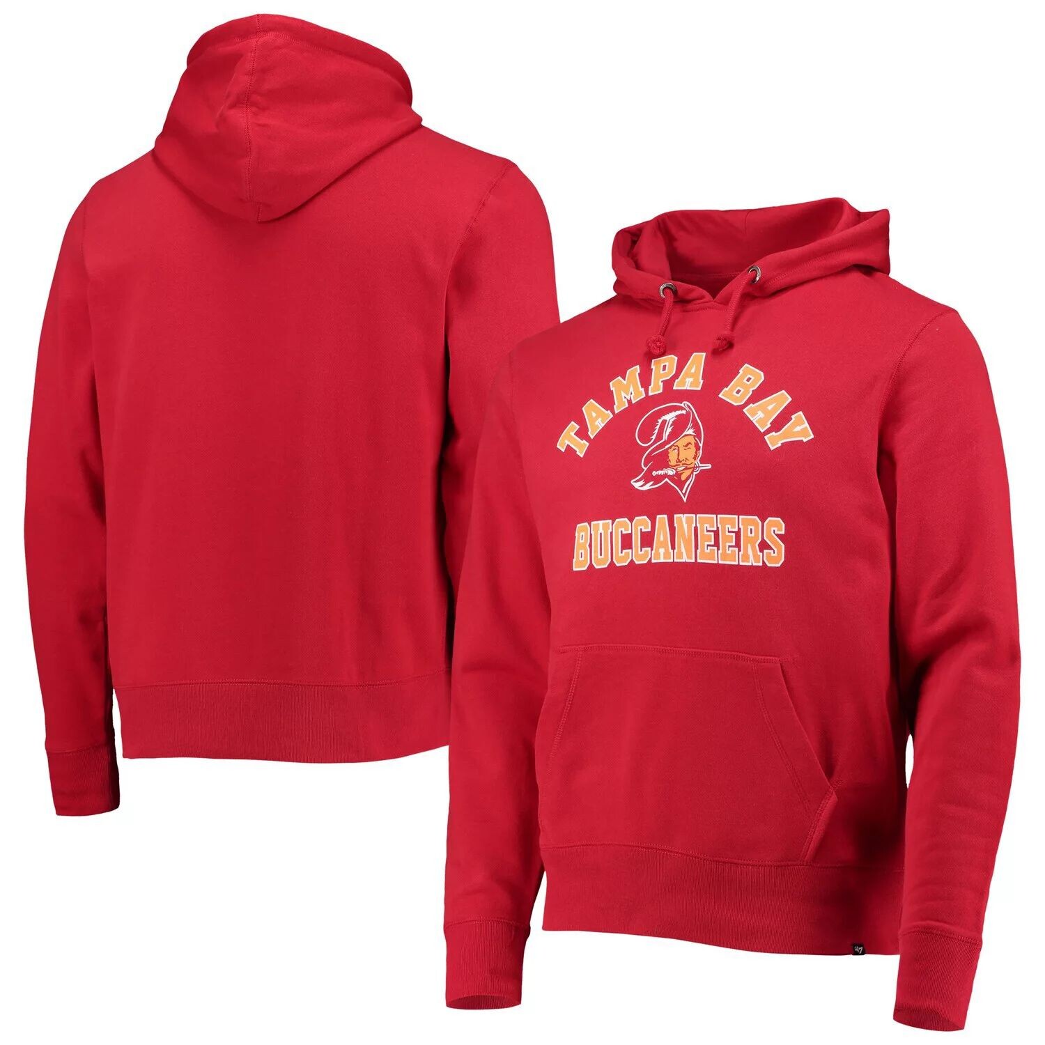 

Мужская красная толстовка с капюшоном Tampa Bay Buccaneers Varsity Arch Throwback '47