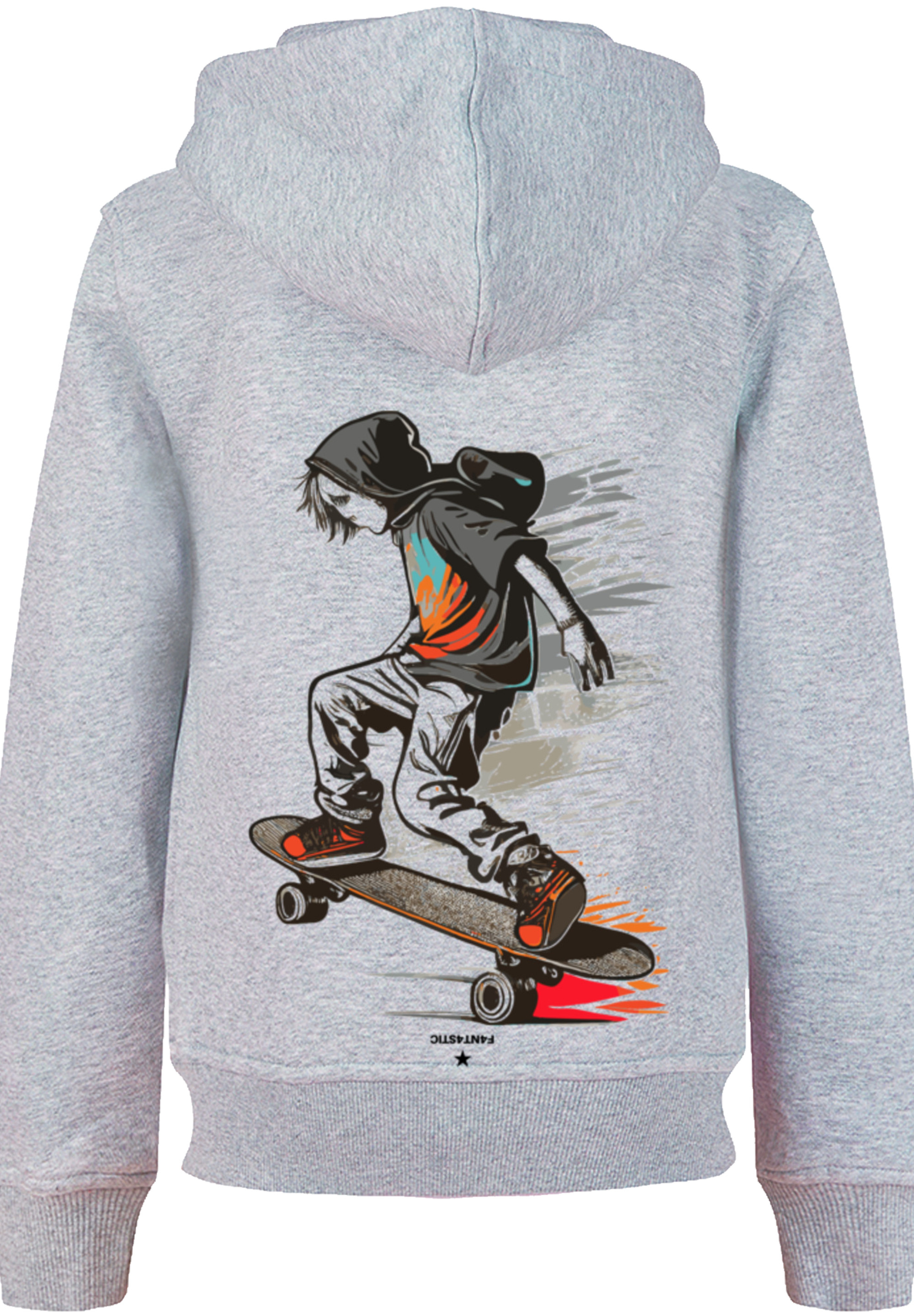 Пуловер F4NT4STIC Hoodie Skateboarder, цвет grau meliert