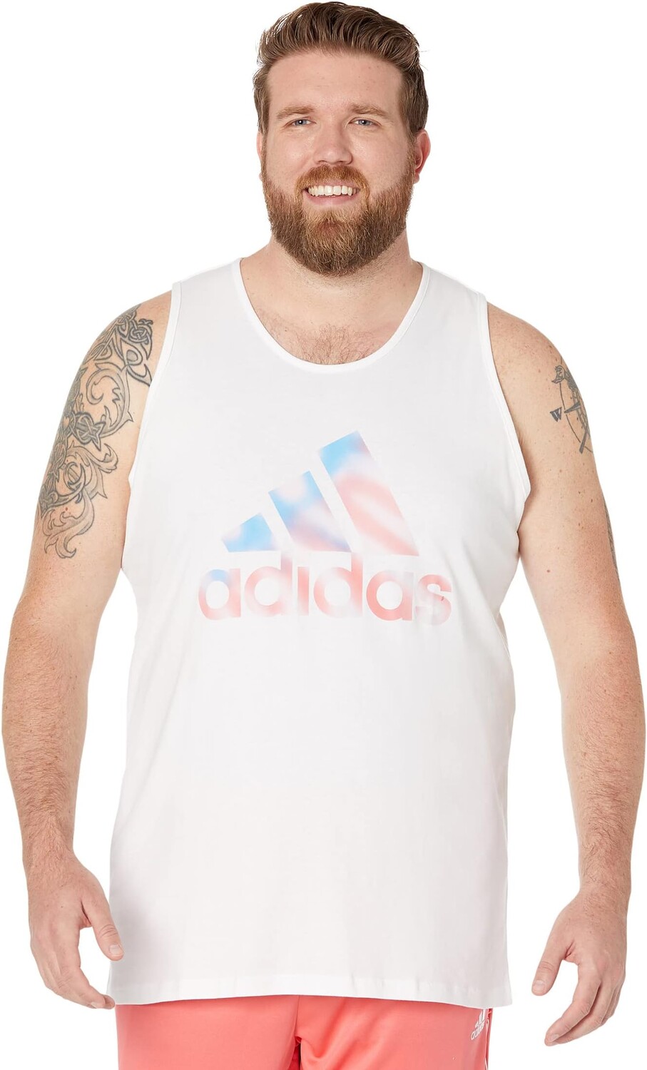 

Топ Americana Badge of Sports Tank - Tall adidas, белый