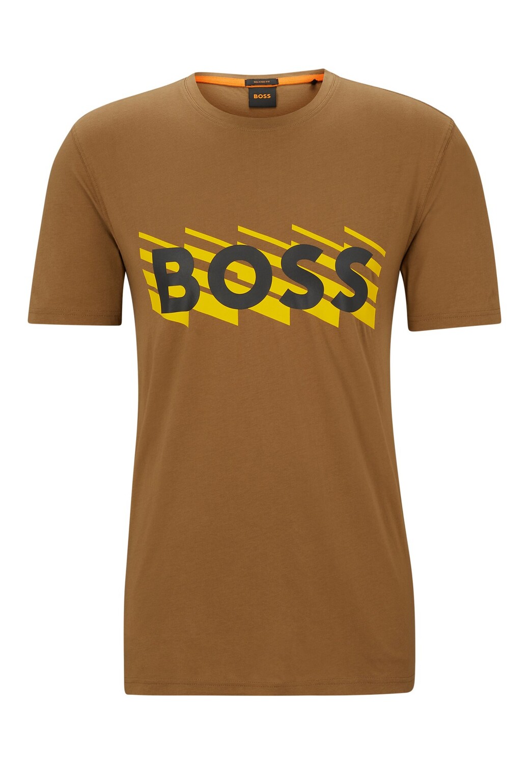 

Футболка BOSS TEEBOSSRETE Regular Fit, бежевый