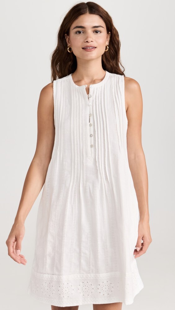 

Платье Faherty Isha Eyelet, белый