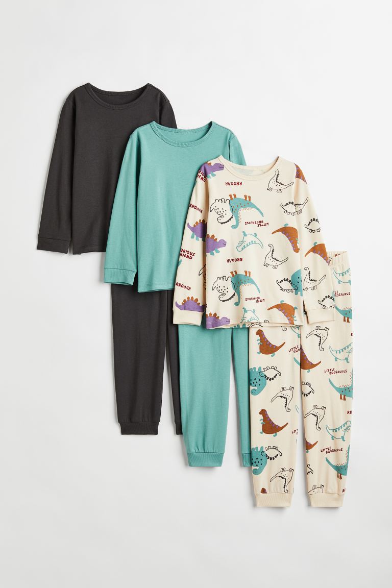 Комплект из 3 хлопковых пижам H&M