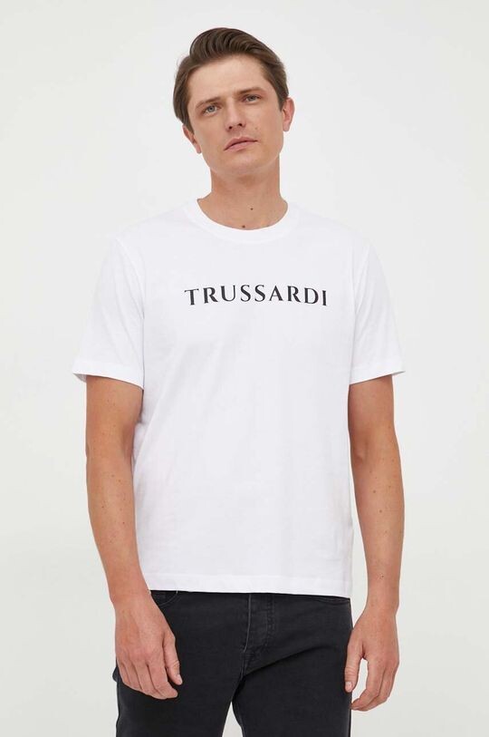 

Хлопковая футболка Trussardi, белый