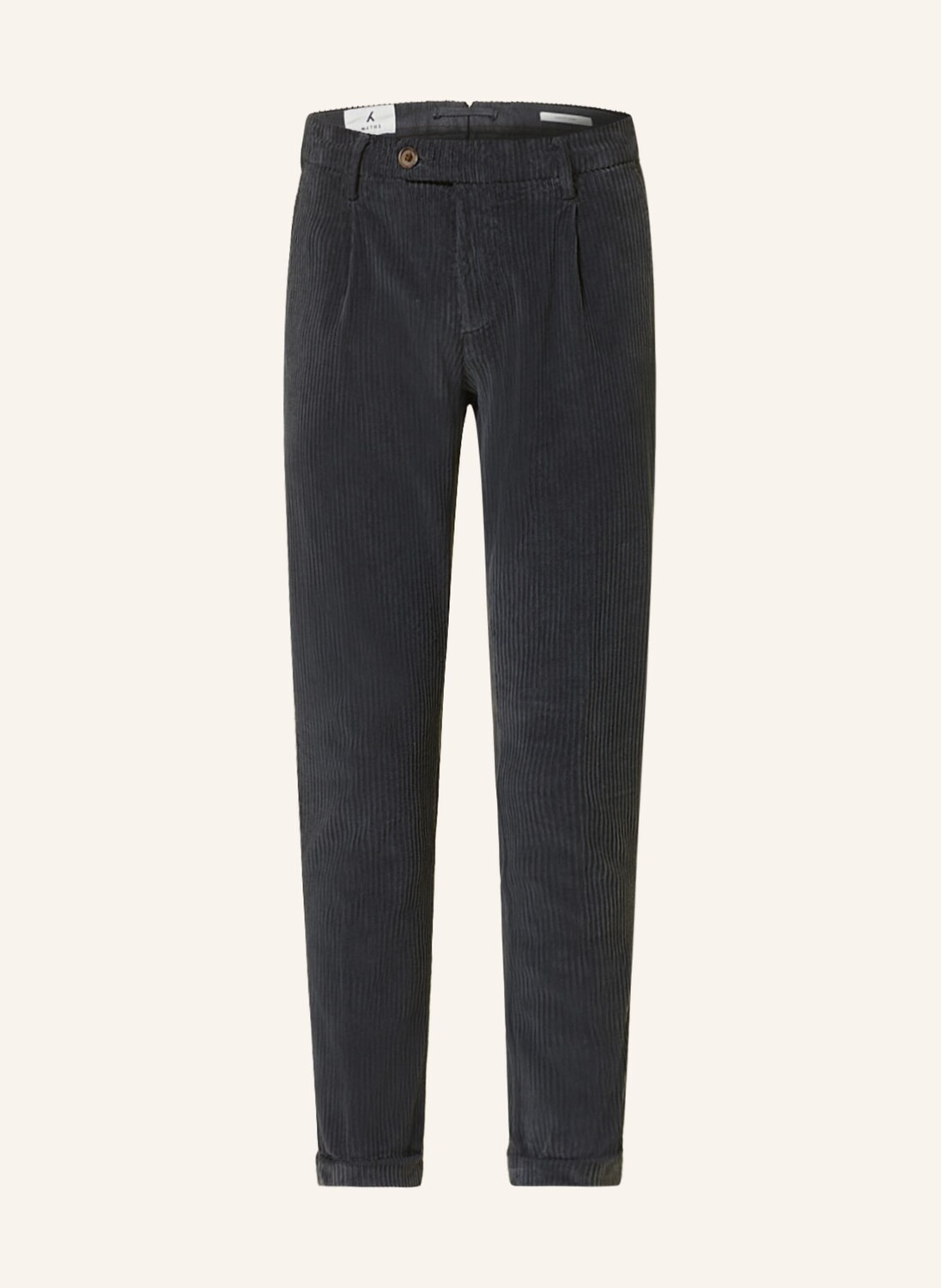 

Вельветовые брюки MYTHS Contemporary Fit, темно-серый