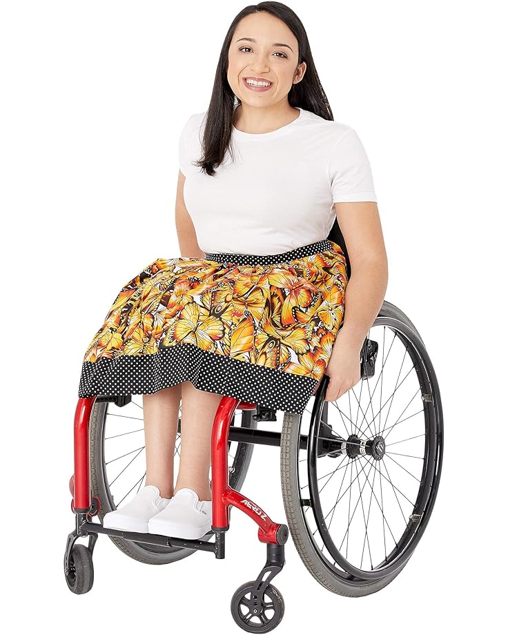 Юбка Creative Adaptive Clothing Georgina Gathered Front Skirt, цвет Butterfly Multi creative magic flying butterfly powered by rubber band colorful metal frame butterfly props magic tricks toys
