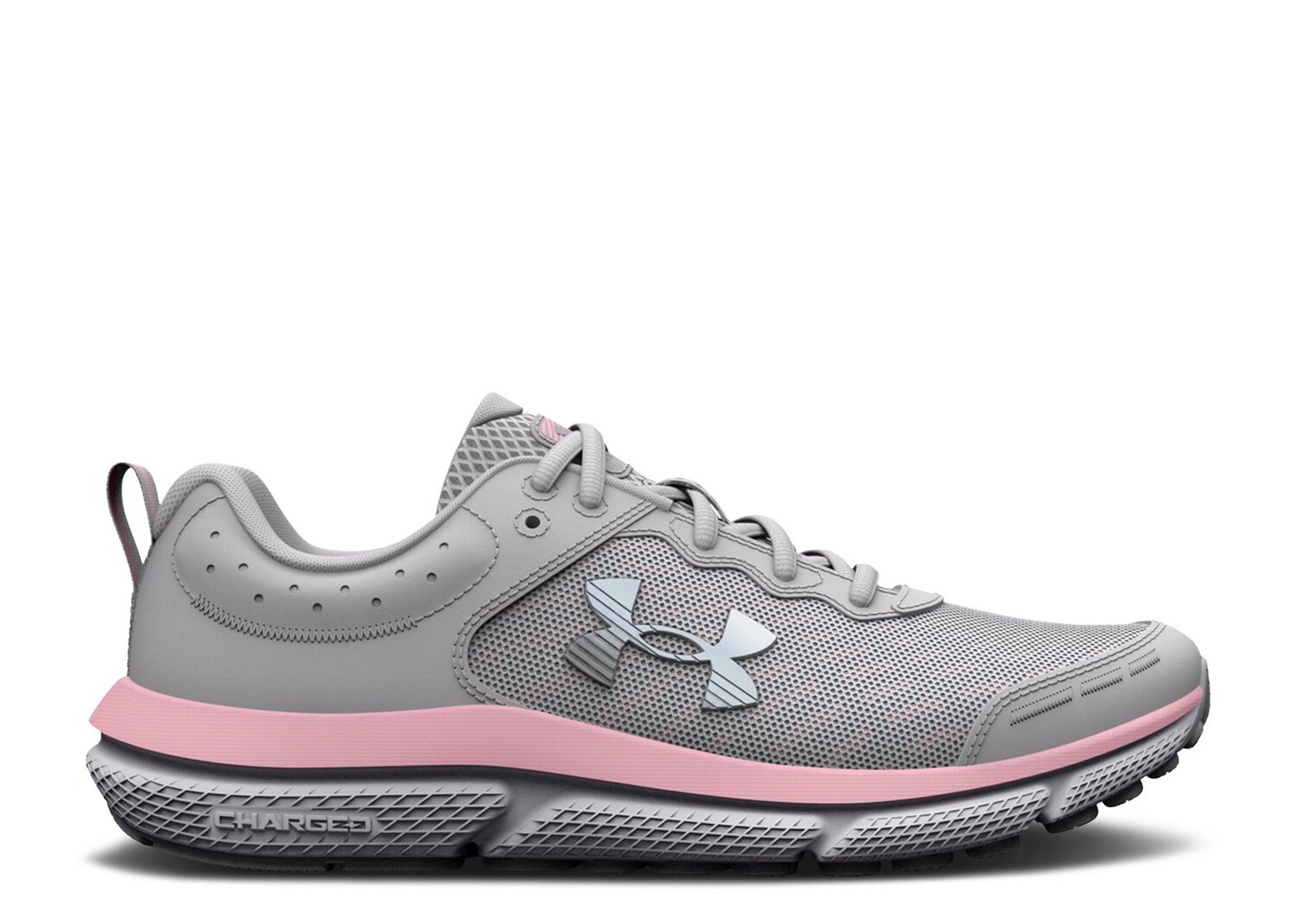 

Кроссовки Under Armour Assert 10 Ac Gs Wide 'Halo Grey Pink Sugar', серый