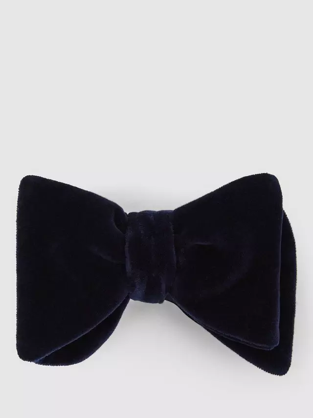 

Галстук Reiss Hike Velvet Bow, темно-синий