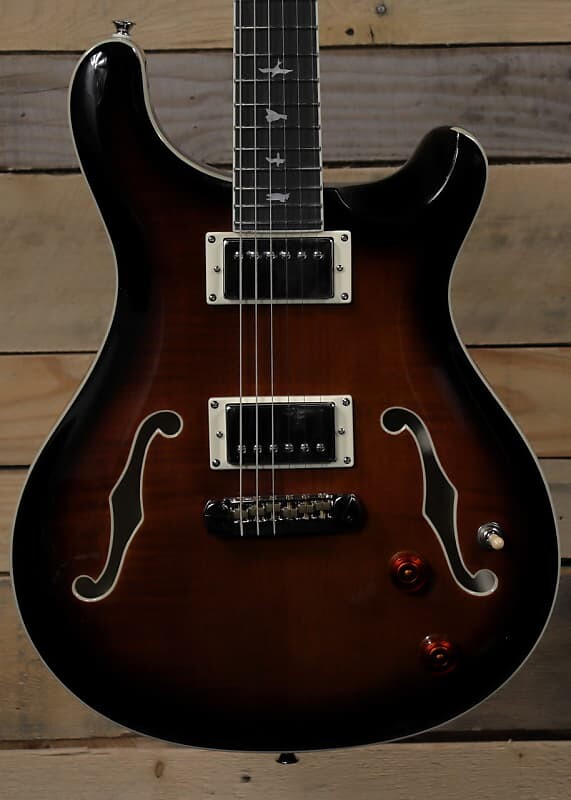 

Электрогитара PRS SE Hollowbody II Electric Guitar Black Gold Burst w/ Case