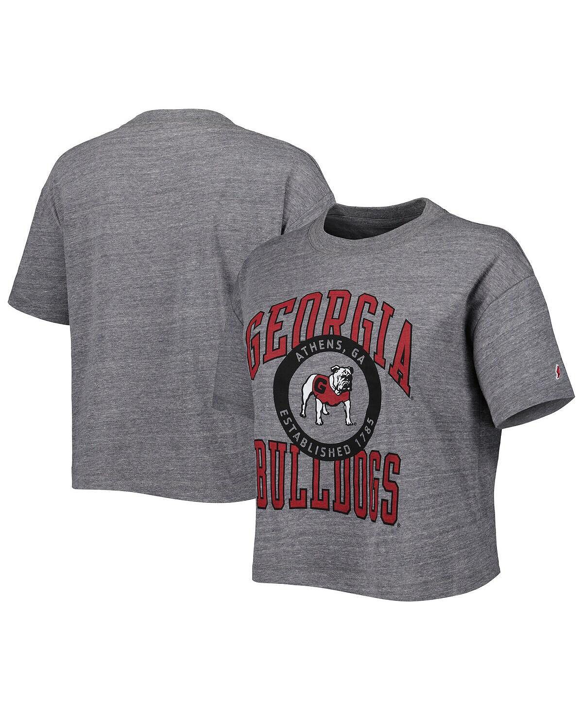 

Женская футболка Heather Grey Georgia Bulldogs Intramural Midi Seal Tri-Blend League Collegiate Wear