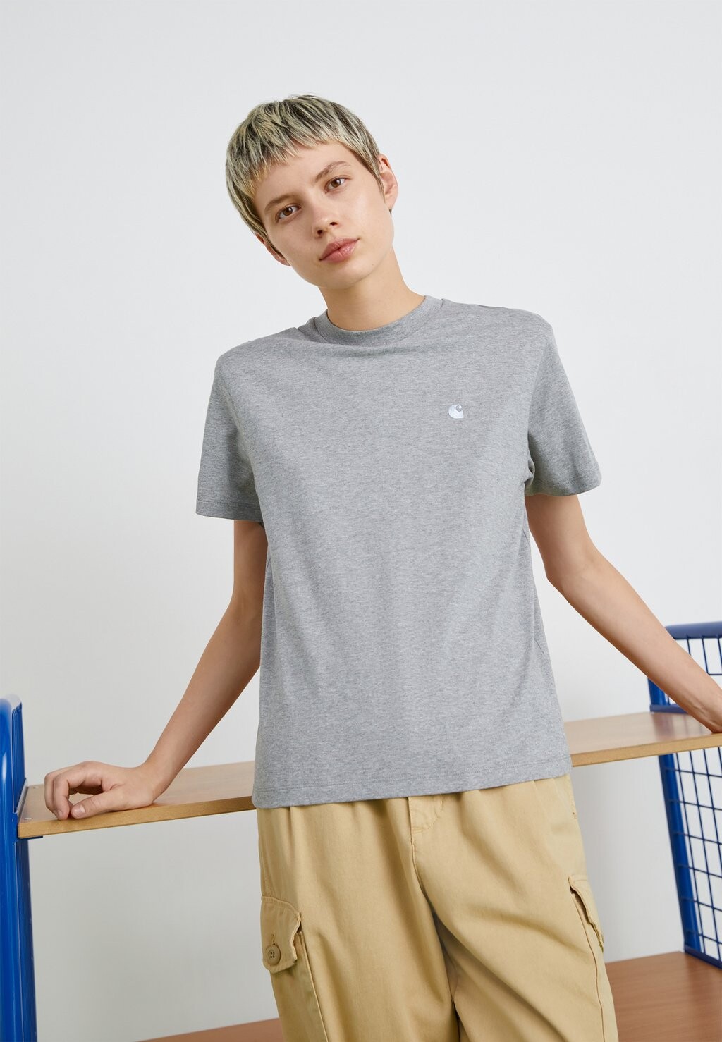 

Футболка с принтом CASEY Carhartt WIP, вереск серый/серебристый