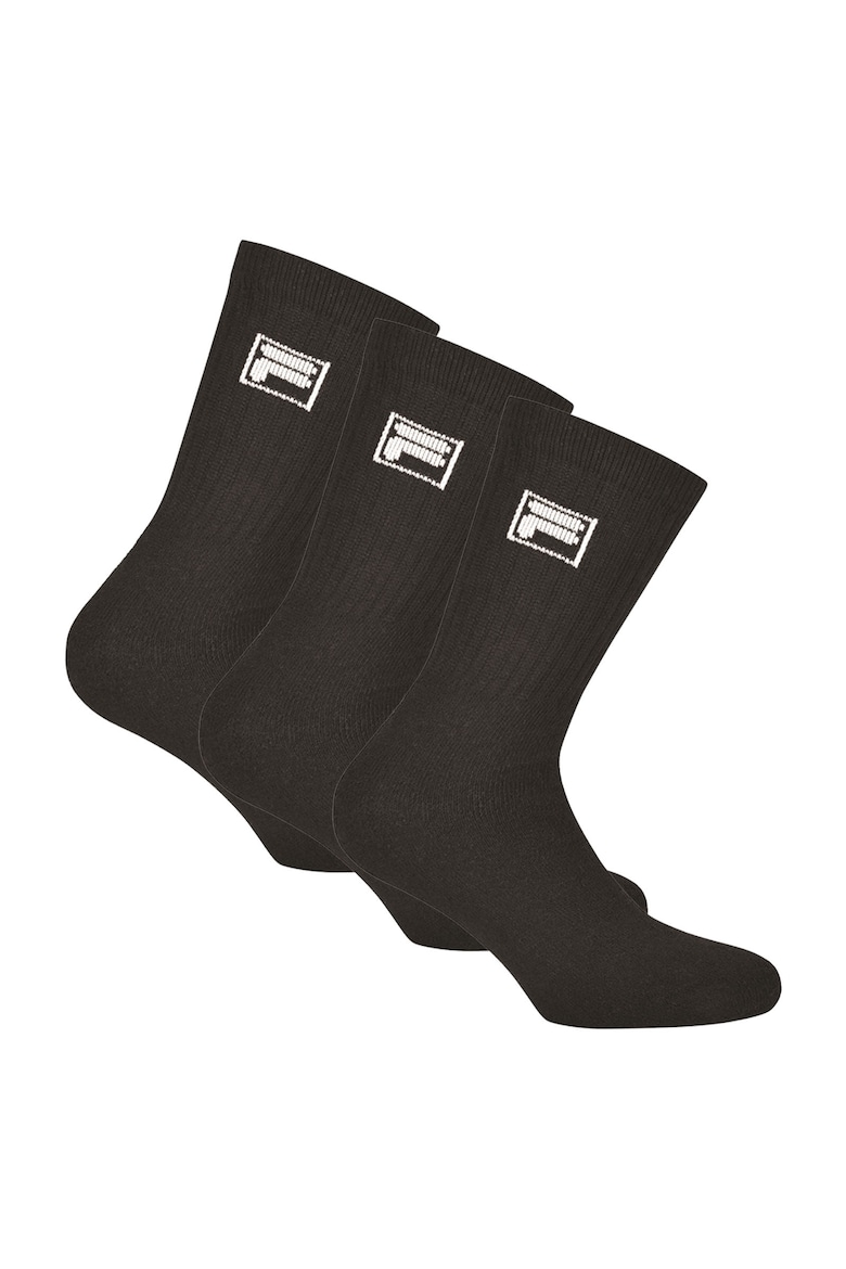 Носки - 3 пары Fila, черный носки fila 3 пары размер 39 42 черный