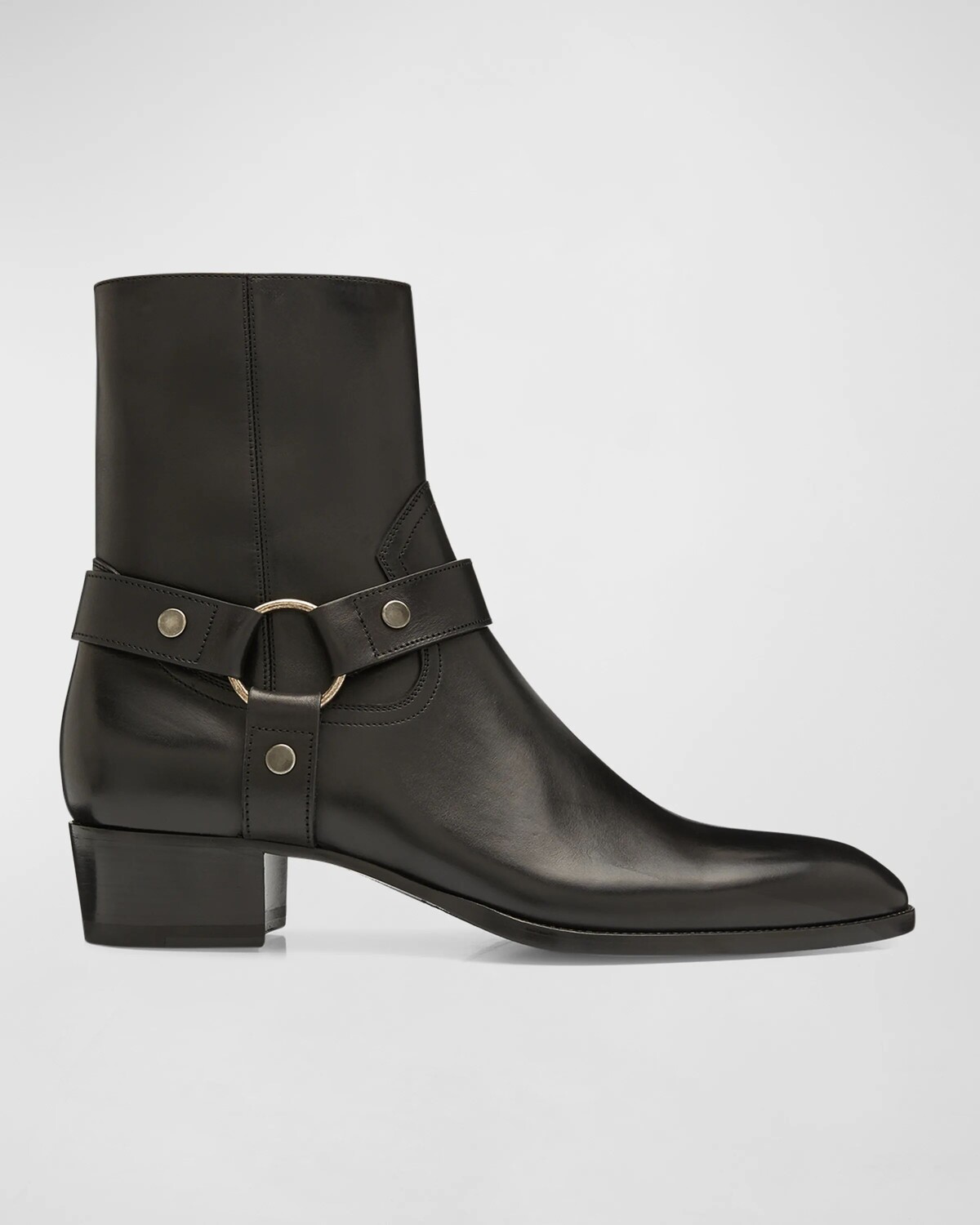 

Мужские байкерские ботинки Wyatt 40 Harness Saint Laurent, цвет Nero