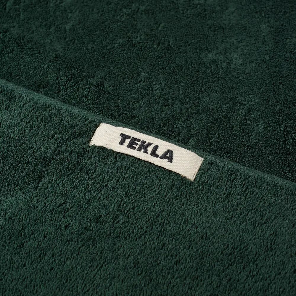 Tekla Fabrics Органическое махровое банное полотенце, зеленый бежевый классический халат tekla