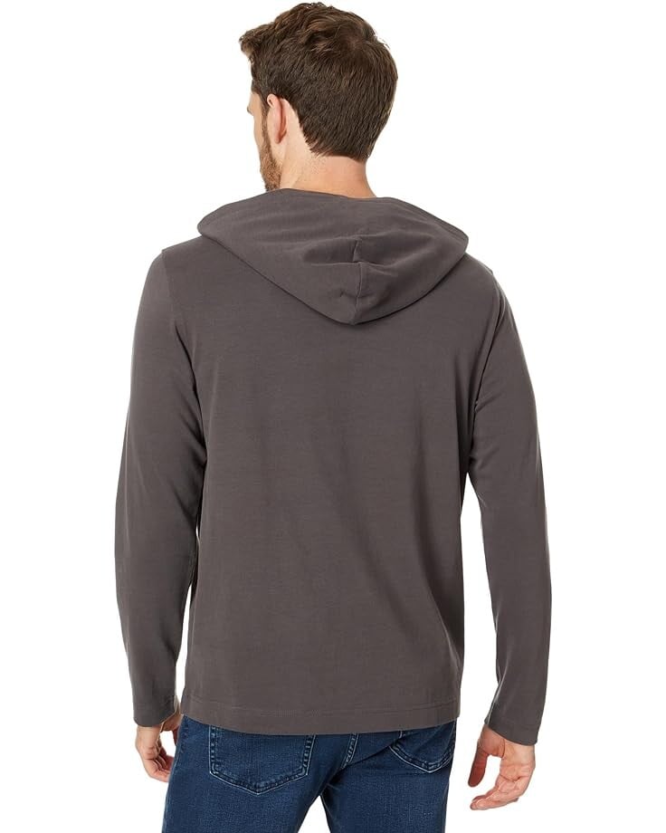 

Худи Vince Sueded Jersey Pullover Hoodie, цвет Anchor Grey