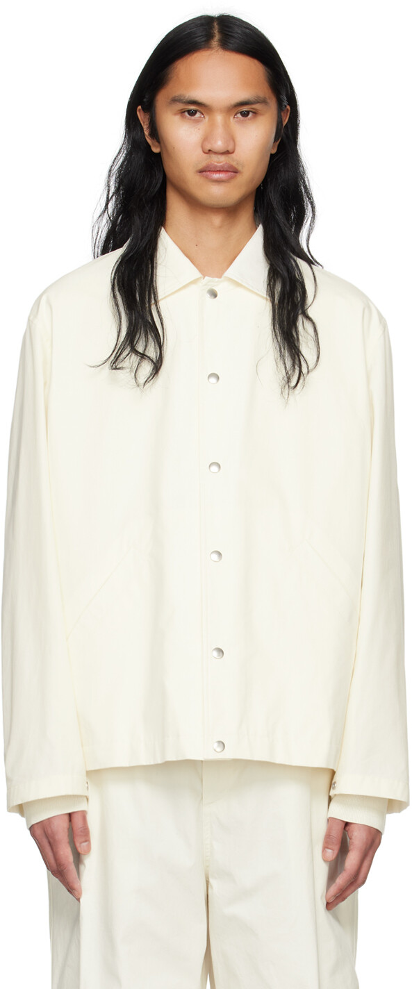 

Белая легкая куртка Jil Sander