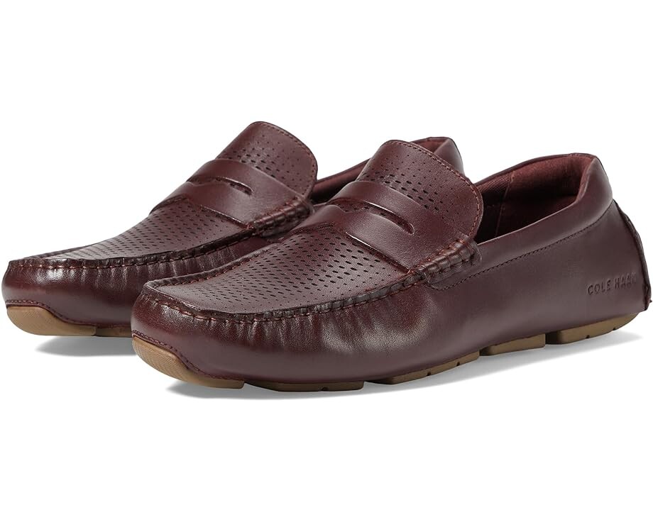 

Лоферы Cole Haan Grand Laser Penny Driver, цвет Bloodstone Truffle