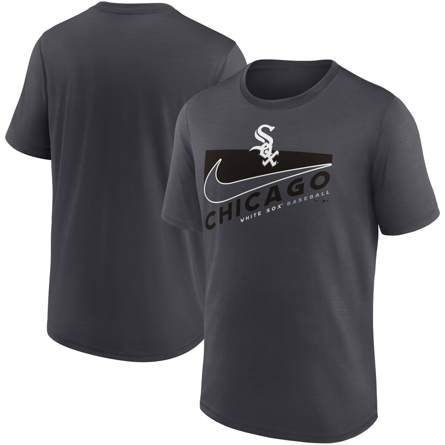 

Мужская футболка Nike Anthracite Chicago White Sox Swoosh Town Performance