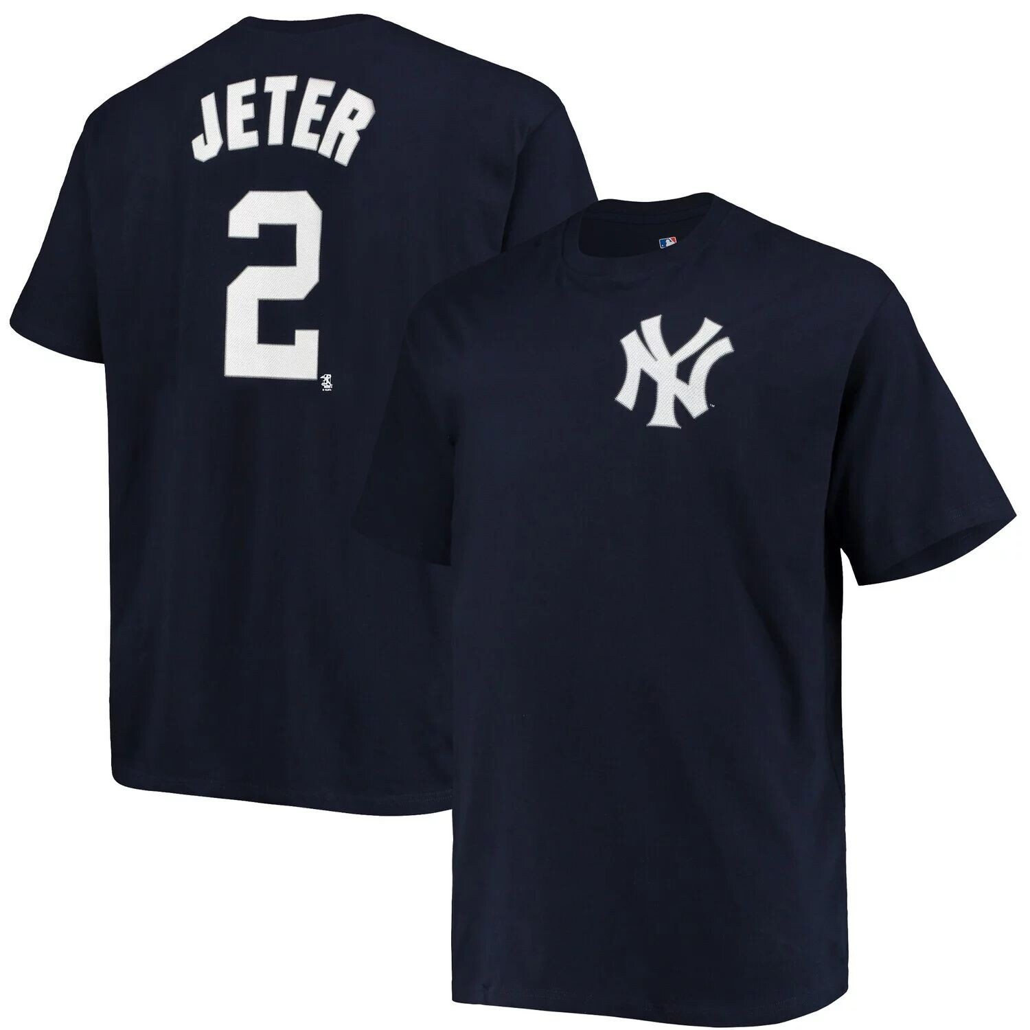 

Мужская темно-синяя футболка с именем и номером New York Yankees Derek Jeter