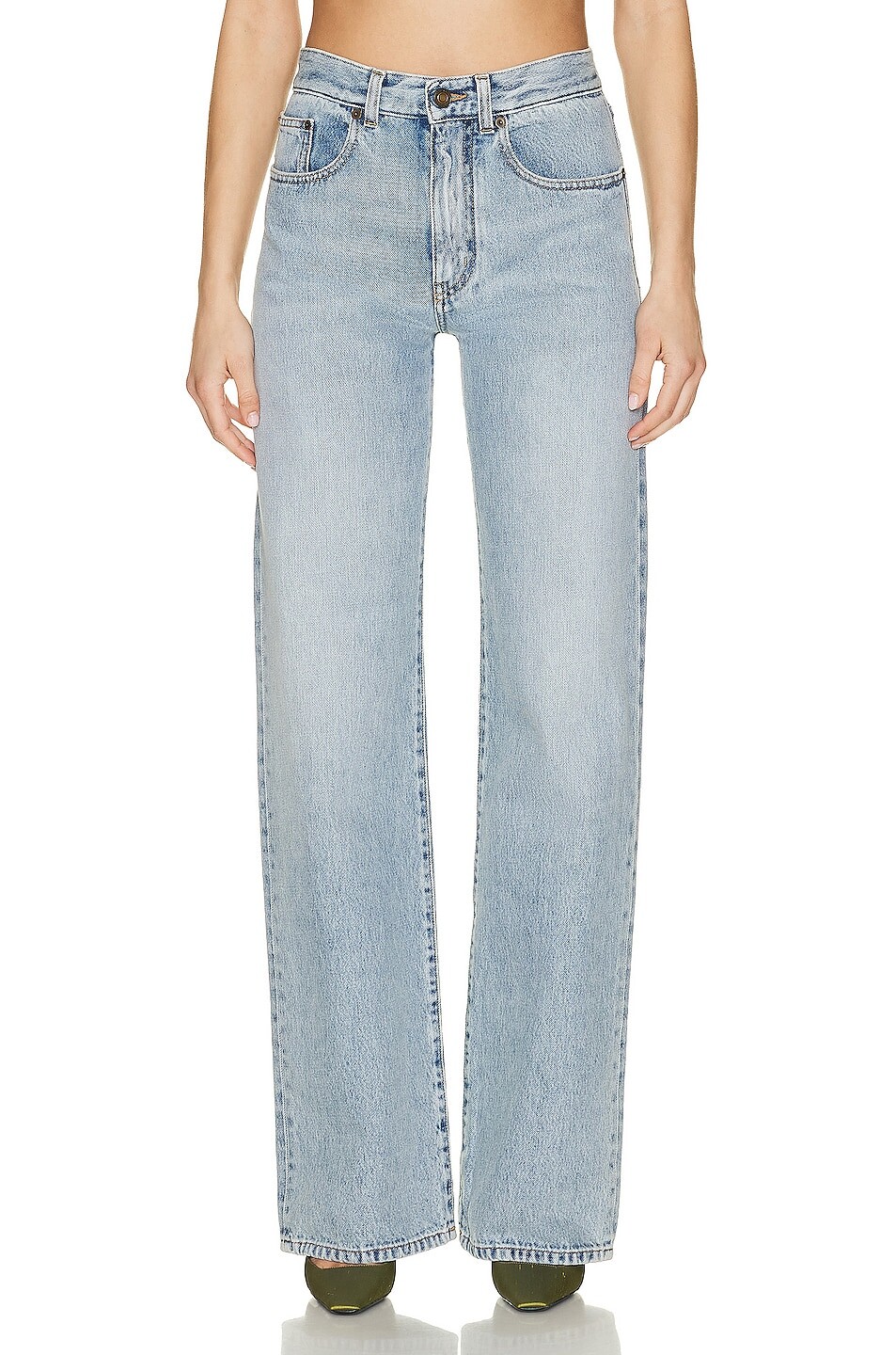 

Джинсы Saint Laurent Kate Wide Leg, цвет Tucson Blue