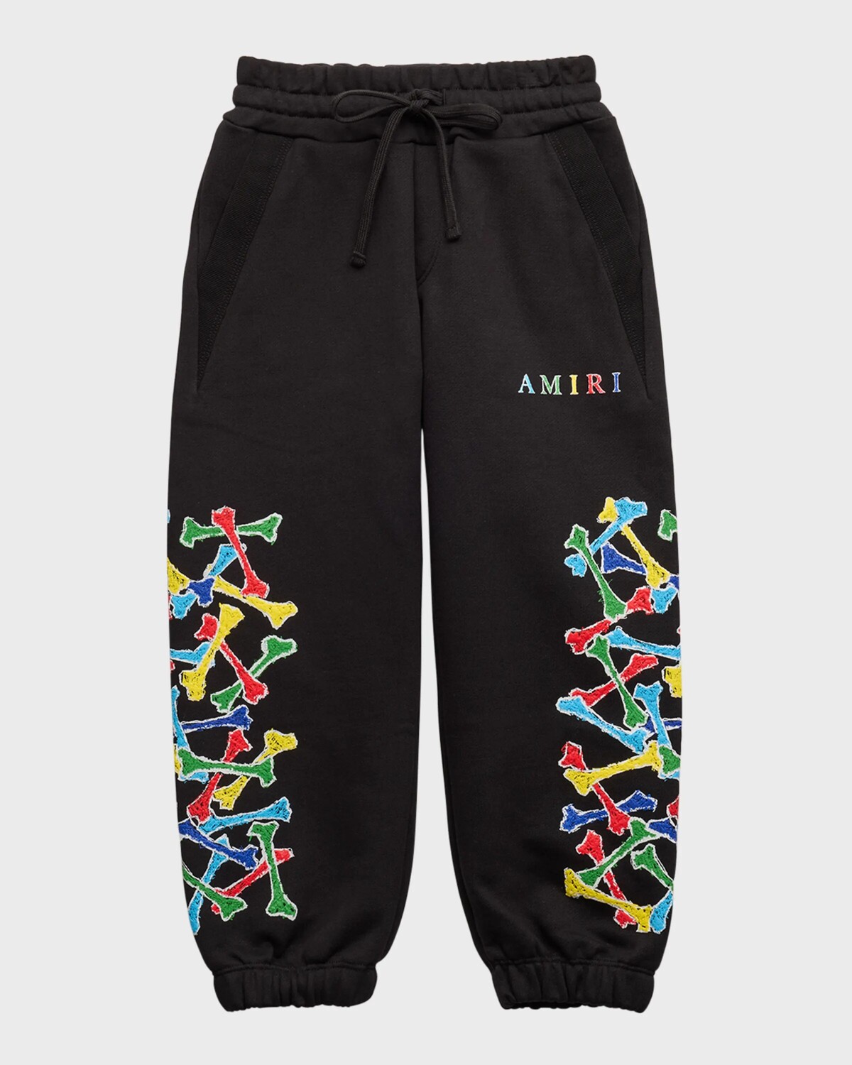 

Детские спортивные штаны Amiri Bones Scribble, размер 4–12, цвет Black