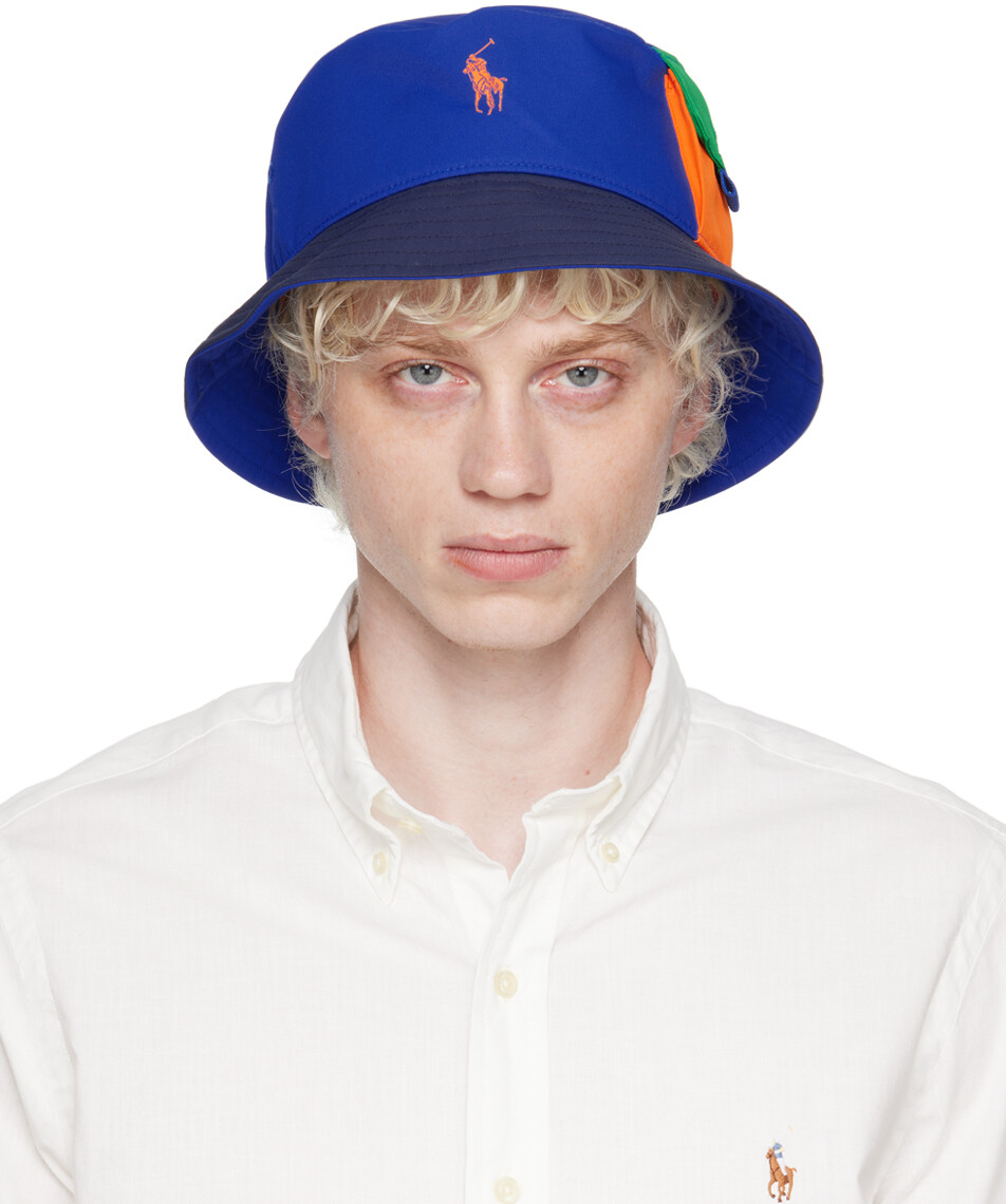 

Синяя панама с карманами и клапанами Polo Ralph Lauren