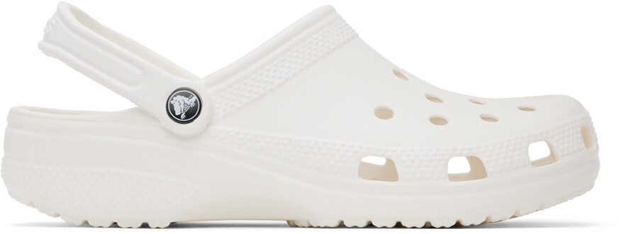 

Белые классические сабо Crocs