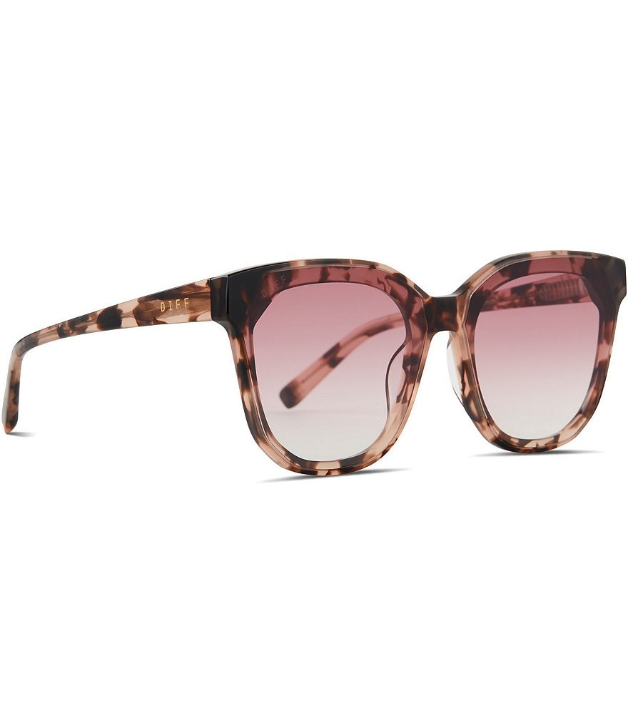 Женские круглые солнцезащитные очки Gia черепаховой формы DIFF Eyewear 62 мм, мультиколор