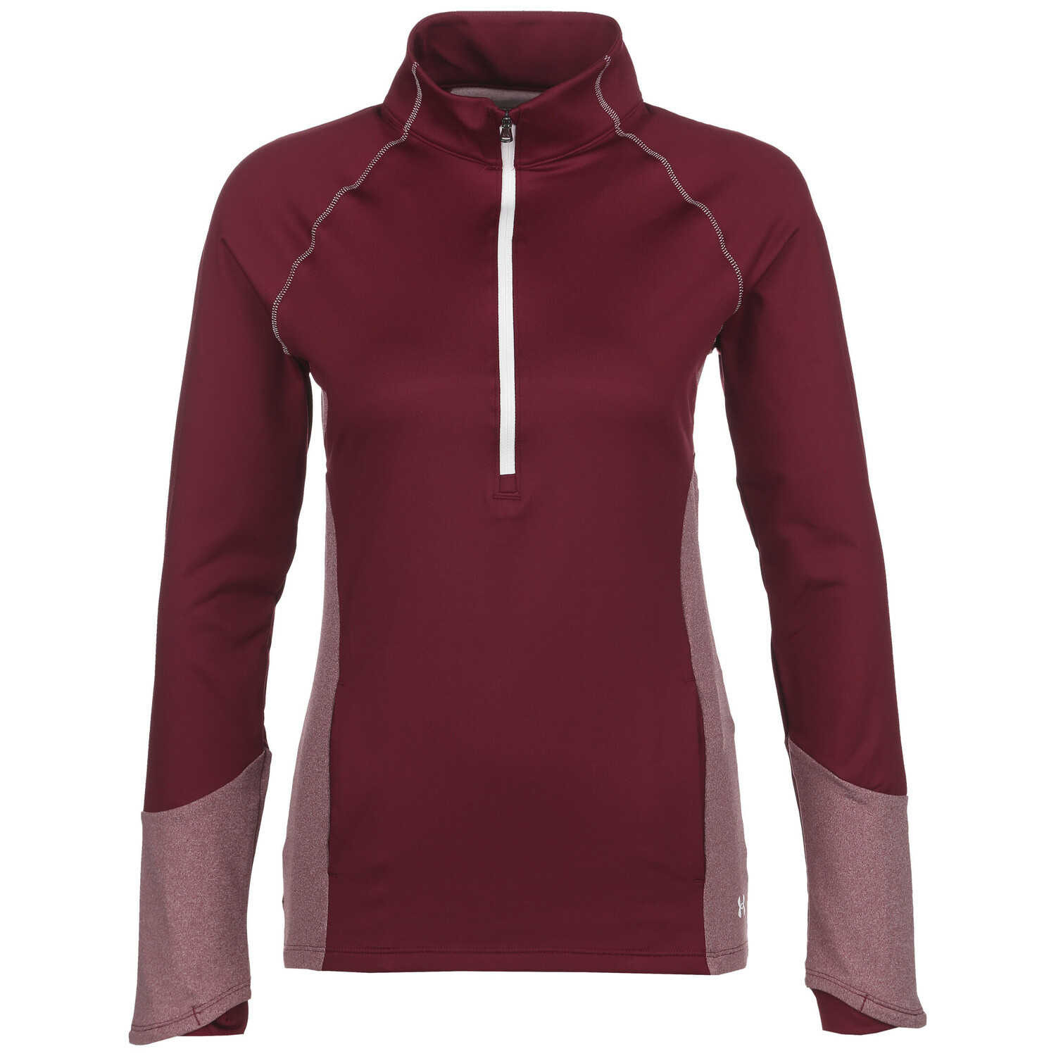 

Лонгслив Under Armour ColdGear 1/2 Zip, цвет dunkelrot/weiß