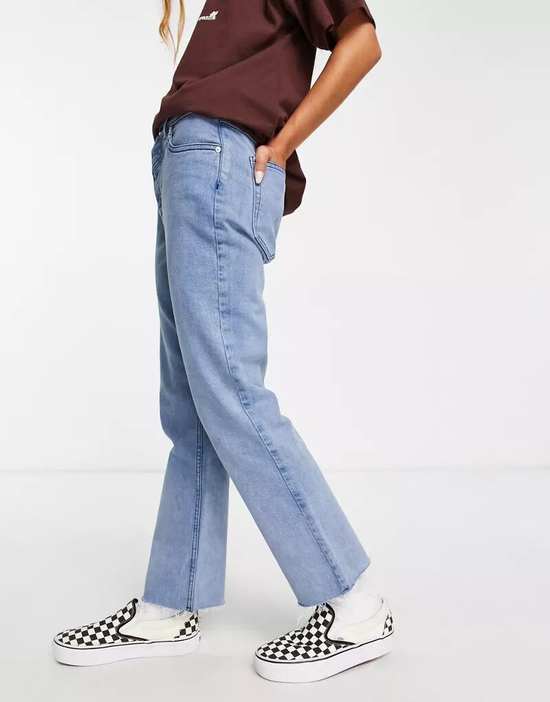 Расклешенные джинсы-капри с высокой талией Bolongaro Trevor Mazzi в цвете Mid Blue