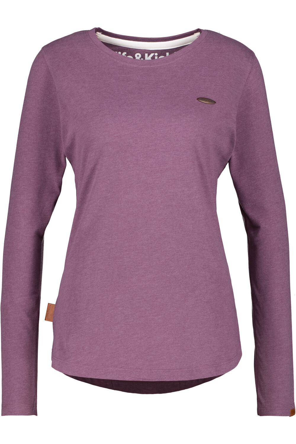 

Лонгслив alife and kickin Langarmshirt,, Shirt, Longshirt, Oversize Shirt LeaAK A, цвет mulberry melange