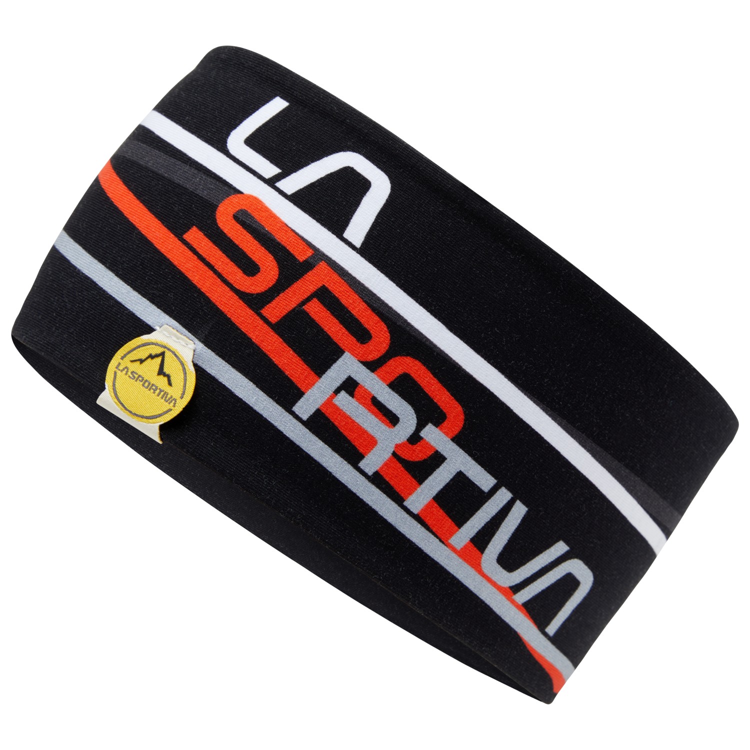 Повязка на голову La Sportiva Stripe Headband, цвет Black/Cherry Tomato