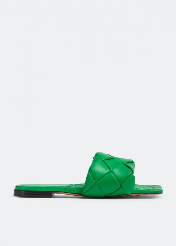 

Сандалии Bottega Veneta Lido Flat, зеленый