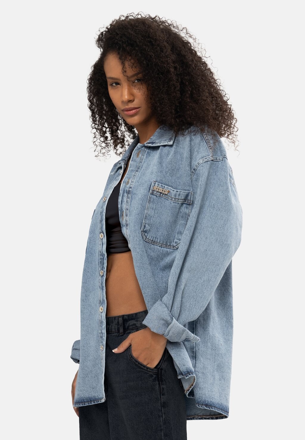 

Джинсовая куртка Stats, цвет blue denim