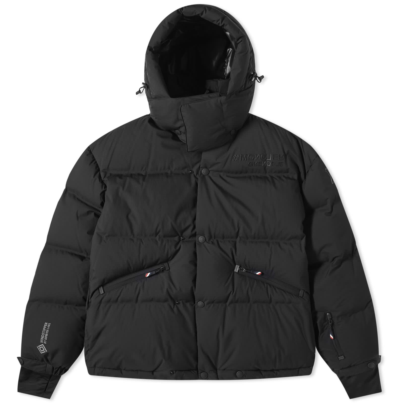 Куртка Moncler Grenoble Coraia Gore-Tex Infinium, черный белая пуховая куртка noussan moncler grenoble