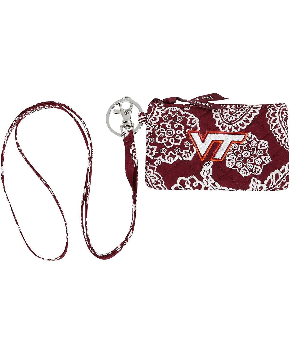 

Женские кеды Virginia Tech Hokies Rain Garden на молнии с ремешком с удостоверением личности Vera Bradley