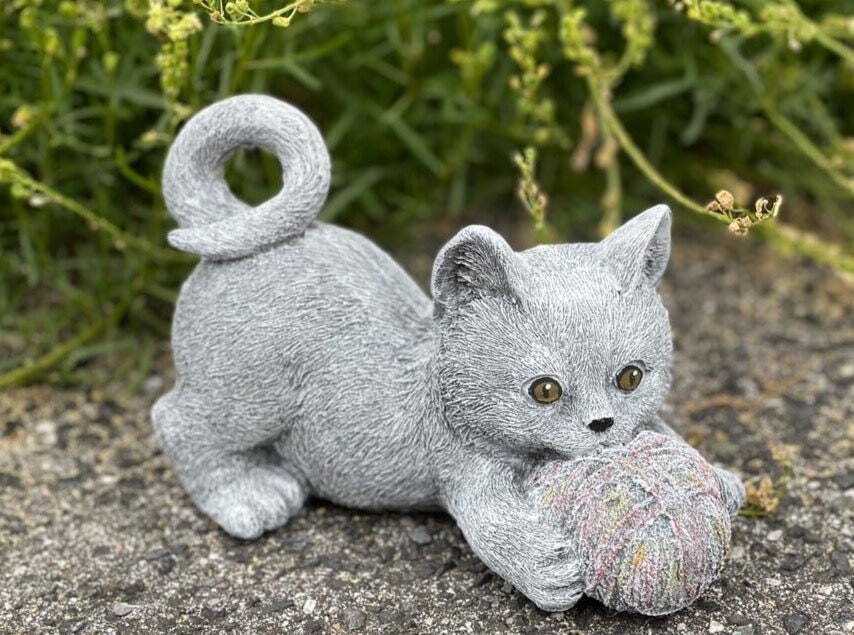 

Камень и стиль Фигурка из камня кошка Сабрина литая из камня морозостойкая, атмосферостойкая