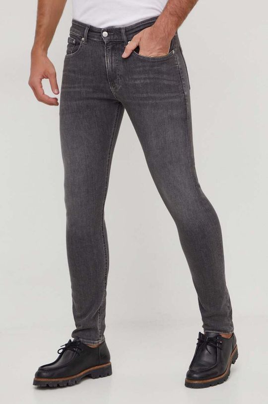 Джинсы Calvin Klein Jeans, серый джинсы скинни calvin klein jeans размер 30 синий