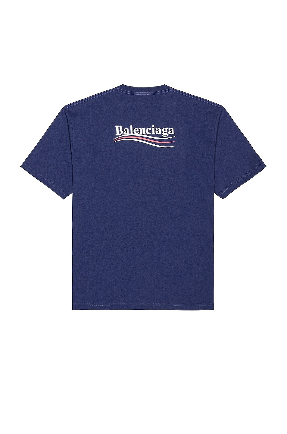 

Футболка Balenciaga Short Sleeve Large Fit, цвет Pacific Blue & White