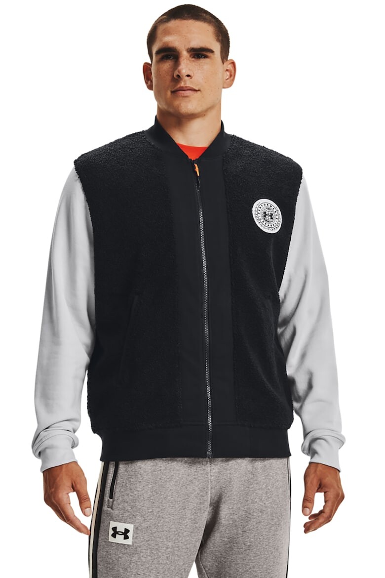 

Флисовый бомбер для фитнеса Rival Alma Mater Under Armour, черный