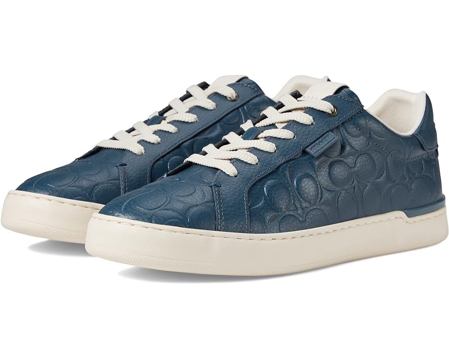 

Кроссовки COACH Lowline Signature Leather Low Top, цвет Dark Denim