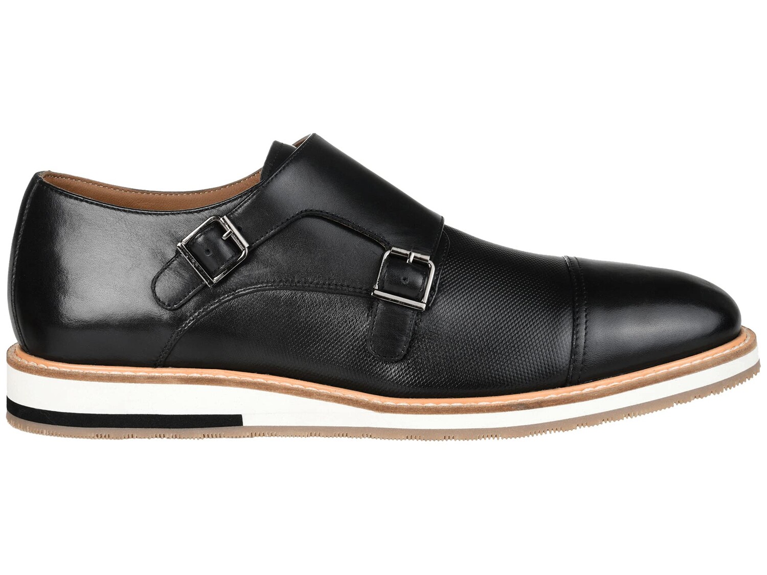 

Оксфорды Thomas & Vine Thatcher Cap Toe Monk Strap Dress Shoe, черный