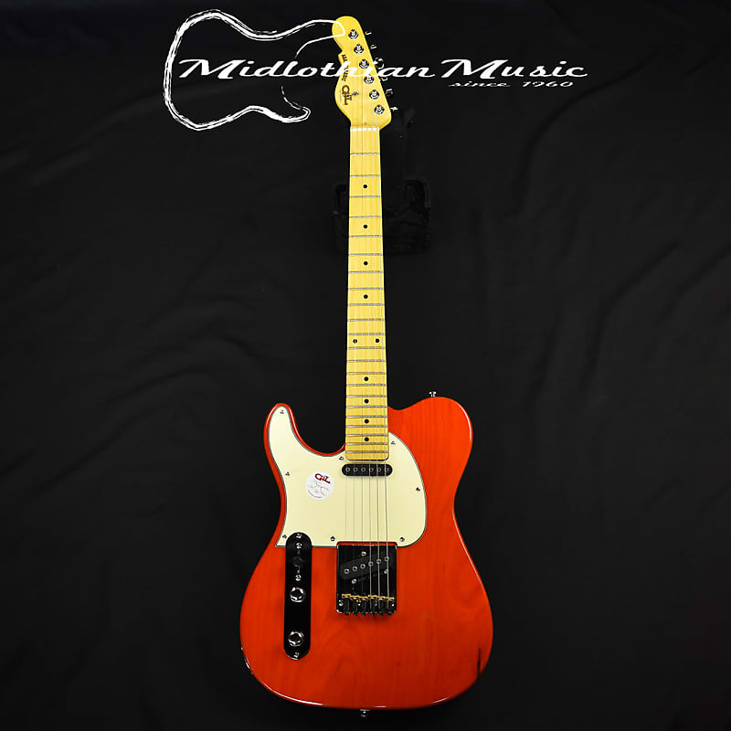 Электрогитара G&L Tribute ASAT Classic - Left Handed Solidbody Electric Guitar - Clear Orange Finish