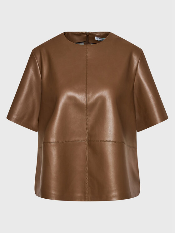 Блуза стандартного кроя Na-Kd, коричневый