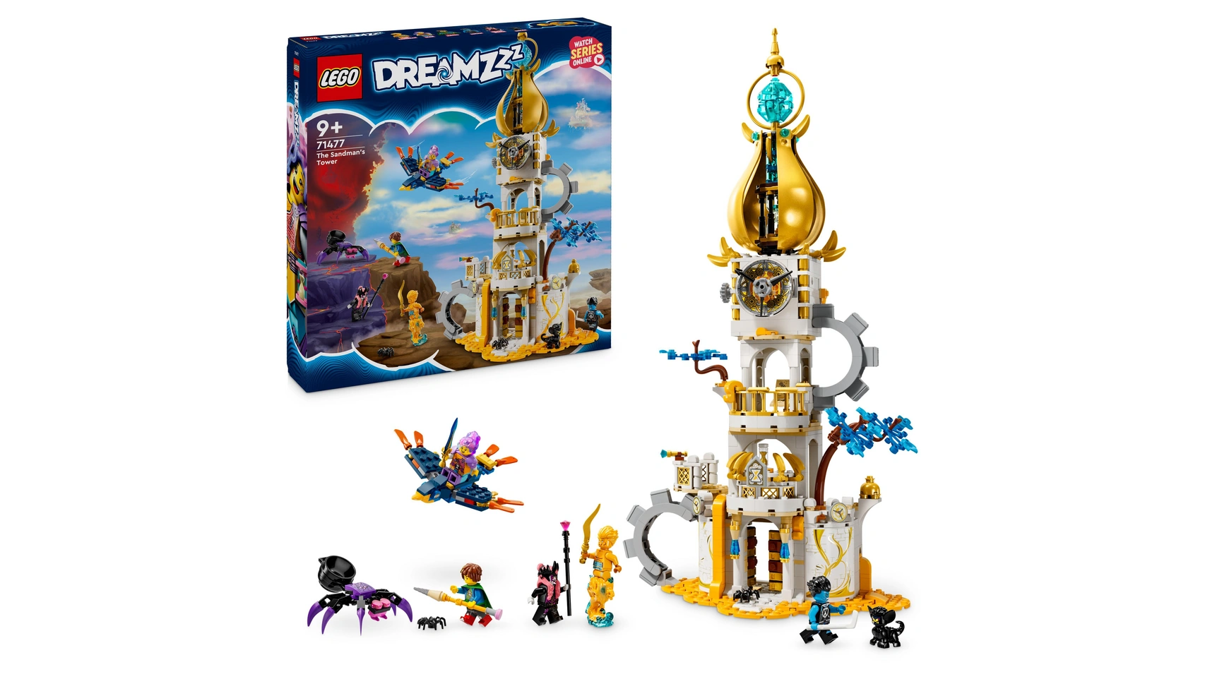 Lego DREAMZzz Башня Песочного человека, игрушечный замок с мифическими существами цена и фото