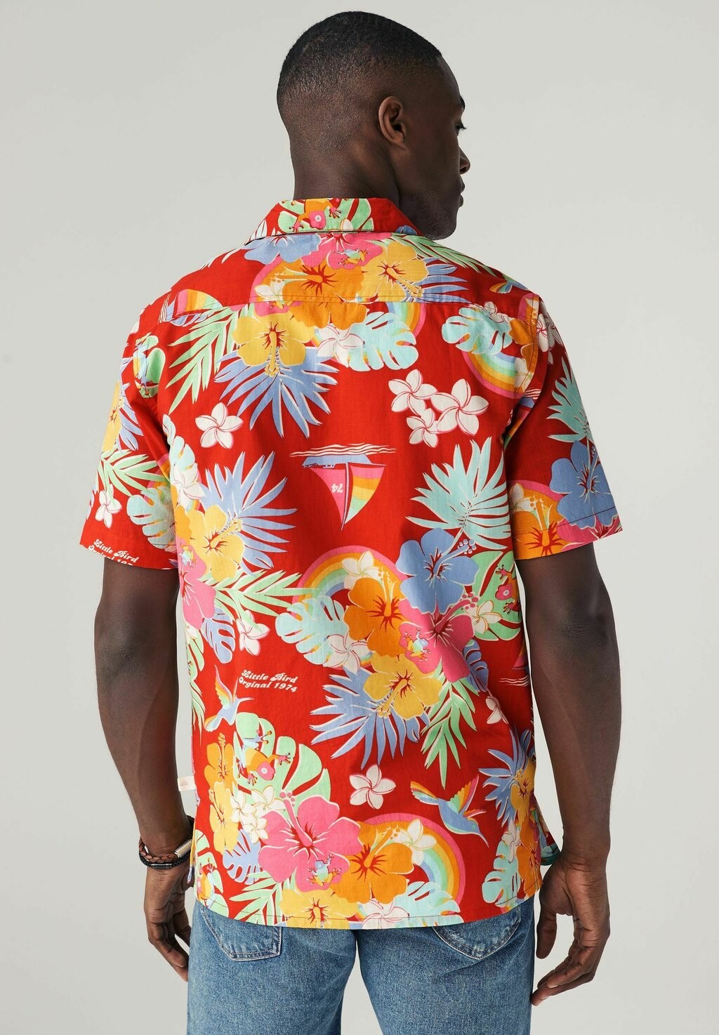 

REGULAR FIT By Jools Hawaiian Resort Little Bird, Рубашка красный